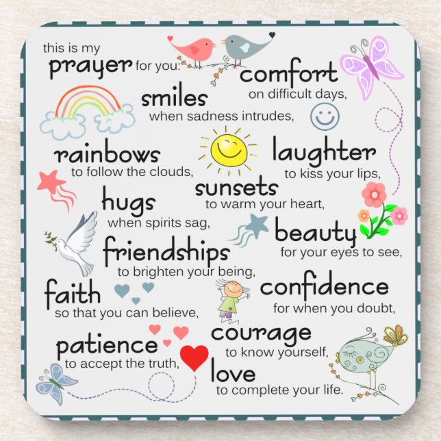 Porta-copo Minha Oração Por Você (Frente)