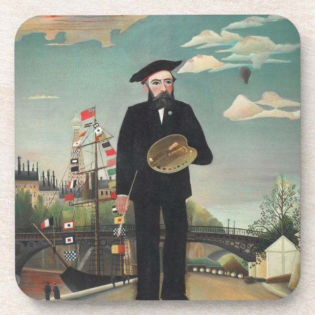 Porta-copo Minha Paisagem de Retrato 1890, Henri Rousseau (Frente)