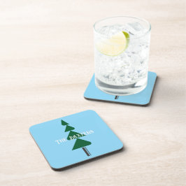 Porta-copo Minimalist Abstract Green Chic Christmas Tree