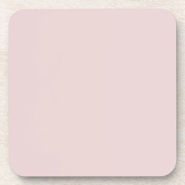 Porta-copo Mínimo Sólido Rosa Claro Elegante (Frente)