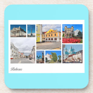 Porta-copo Minsk Pinsk Bielorrússia Colagem Arquitetura Porta