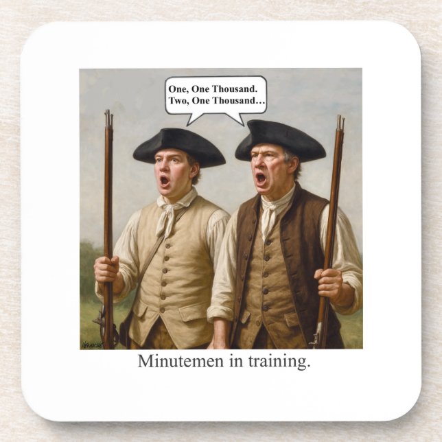 Porta-copo Minutemen in training. (Frente)