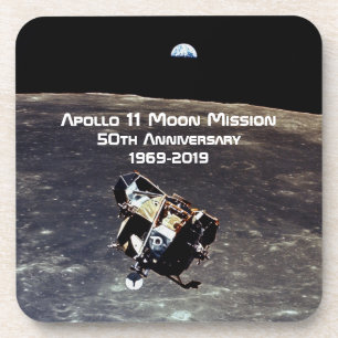Porta-copo Missão histórica da Apollo 11 Lua 50º Aniversá