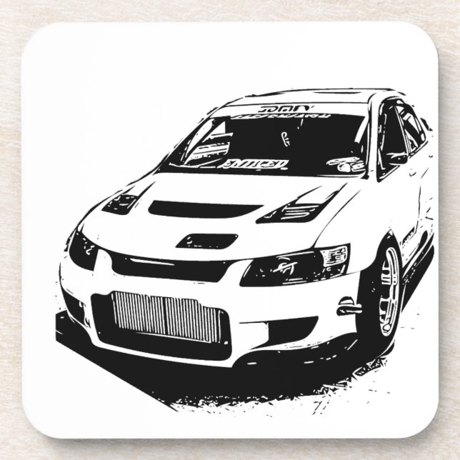 Porta-copo Mitsubishi Evolution (Frente)