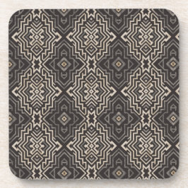 Porta-copo Modern Labyrinth (grey + brown) Geometric Luxury