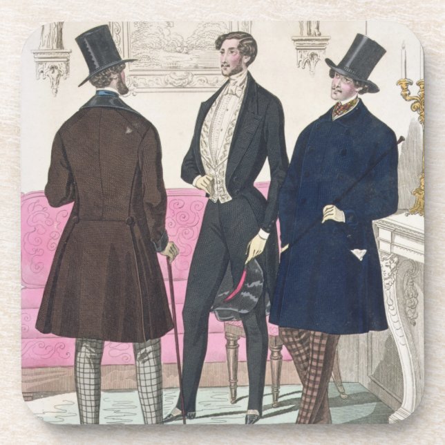 Porta-copo Modo do La: Propaganda para os homens do século (Frente)