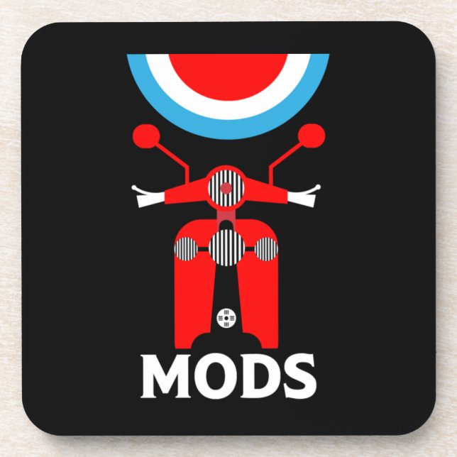 Porta-copo Mods - Mods And Rockers - Música Britânica (Frente)