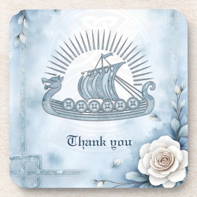 Porta-copo Moldura Floral com Rosas e Desenho Celta.  (Frente)