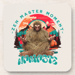 Porta-copo Momento do Mestre Zen Bigfoot Arte Retro de Medita