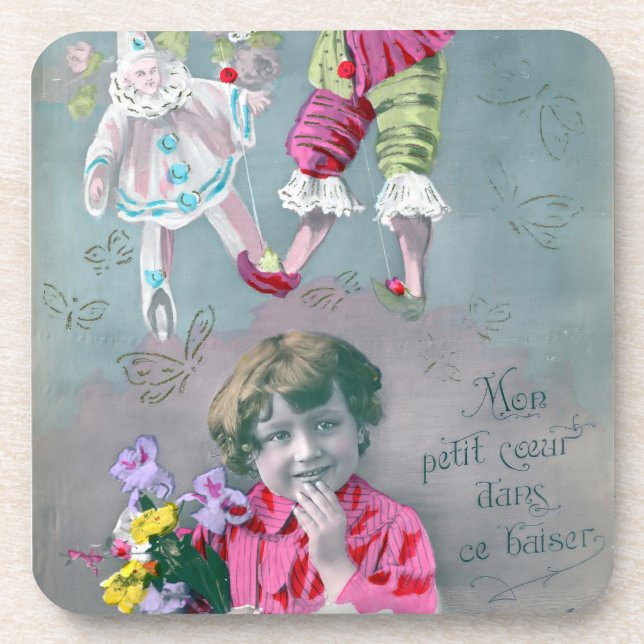 Porta-copo Mon petite coeur dans ce baiser (Frente)