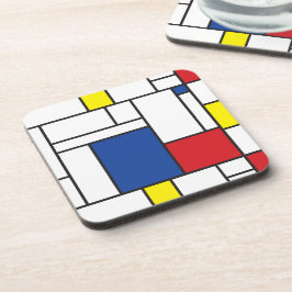 Porta-copo Mondrian Minimalist Geométrico De Stijl Modern Art