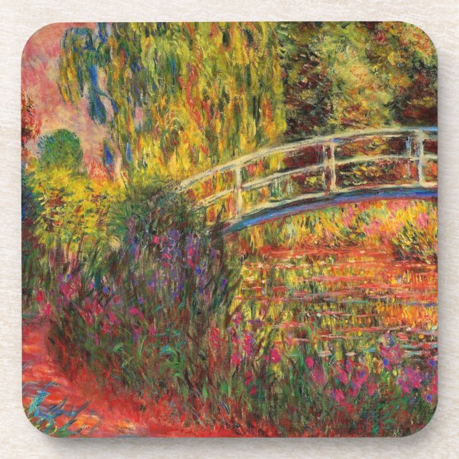 Porta-copo Monet Water Lily Pond and Water Irises (Frente)