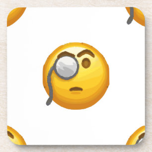 Porta-copo monóculo emoji