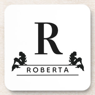 Porta-copo Monograma Clássico Personalizado Blk Monograma Ser