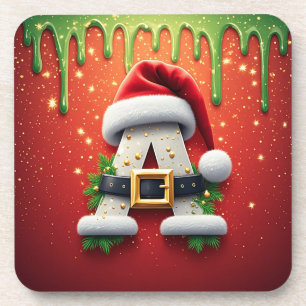 Porta-copo Monograma de Natal A Para Presentes de Inverno