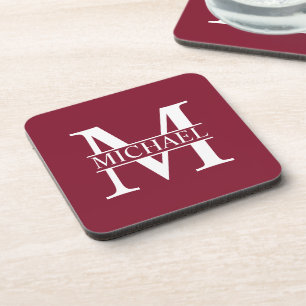 Porta-copo Monograma e Nome Personalizados