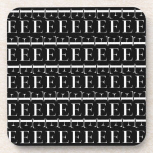 Porta-copo Monograma - Letra Inicial E