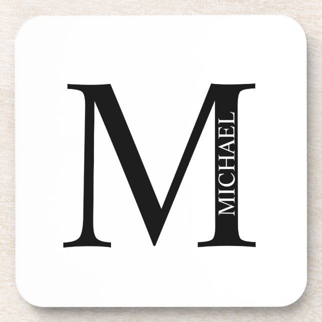 Porta-copo Monograma Personalizado e Codificadora de Bebidas  (Frente)