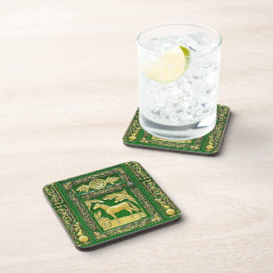 Porta-copo Montanha de bebidas com detalhes da porta cigana