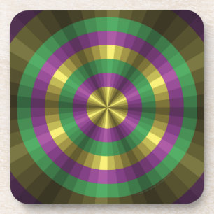 Porta-copo Montanha-russa Mardi Gras Illusion Square