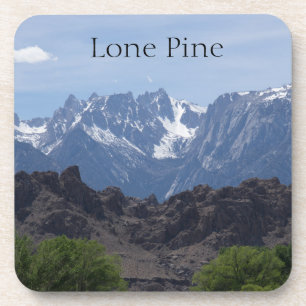 Porta-copo Montanhas de Lone Pine com neve no topo