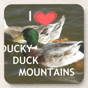 Porta-copo Montanhas de pato.