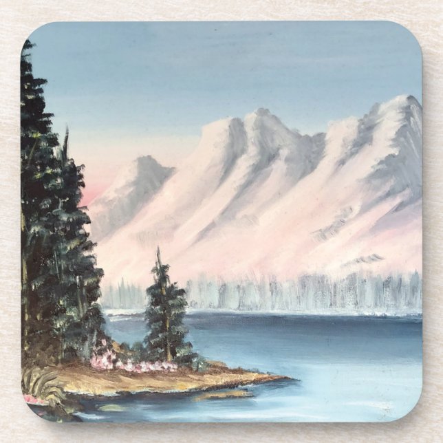 Porta-copo Montanhas e Portas copos de lago (Frente)