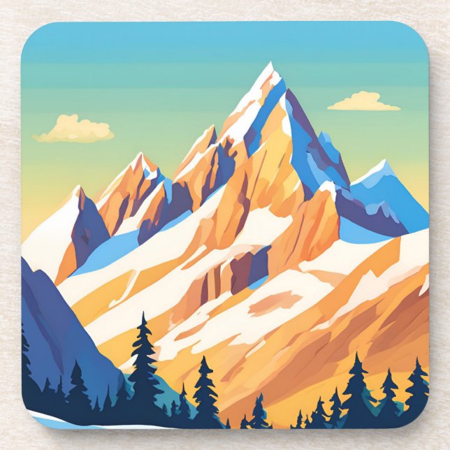 Porta-copo Montanhas Magestosas (Frente)