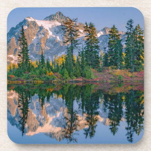 Porta-copo Monte Shuksan refletido no Lago Reflection
