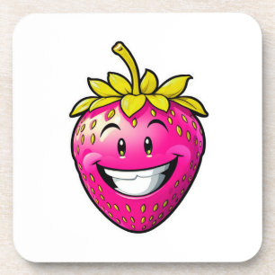 Porta-copo Morango Rosa