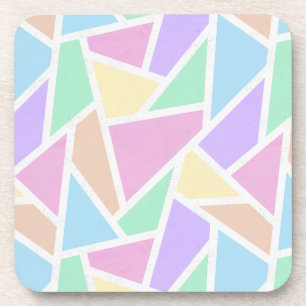 Porta-copo Mosaico arco-íris de pastel