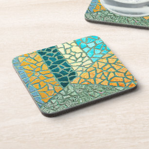 Porta-copo Mosaico da Pintura em Aquaico + suas ideias