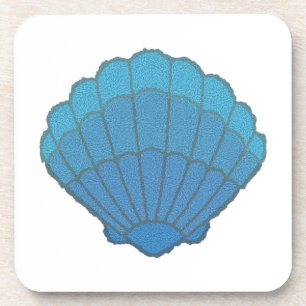 Porta-copo Mosaico de Seashell Azul