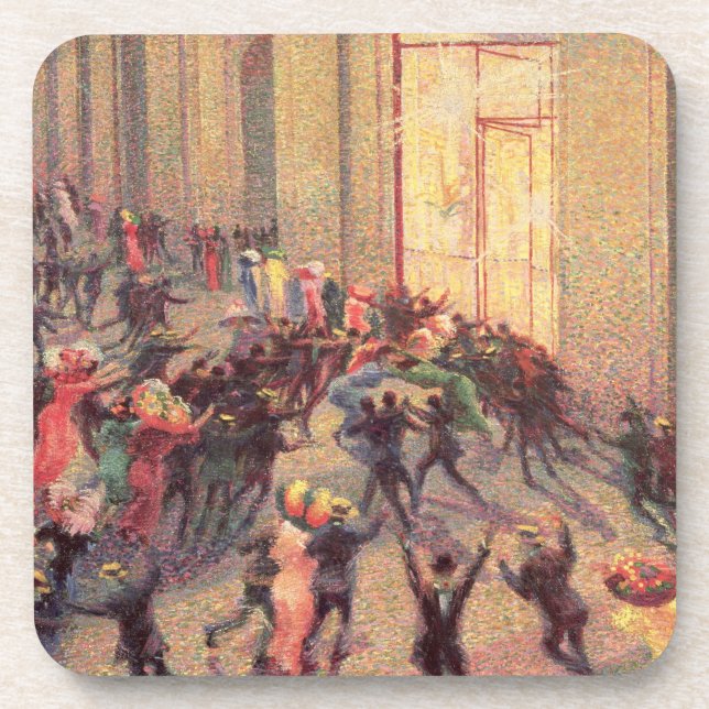 Porta-copo Motim na galeria, 1909 (óleo em canvas) (Frente)