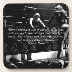 Porta-copo Motivação de Workout feminino