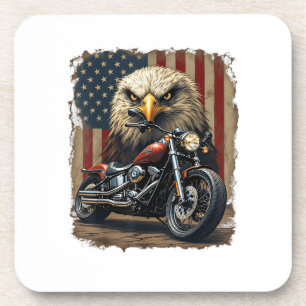 Porta-copo Motocicleta Bandeira EUA Retro Chopper Motociclist