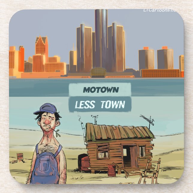 Porta-copo Motown MenosTown Engraçado (Frente)