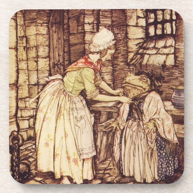 Porta-copo Mr Toad se Disfarça por Arthur Rackham (Frente)