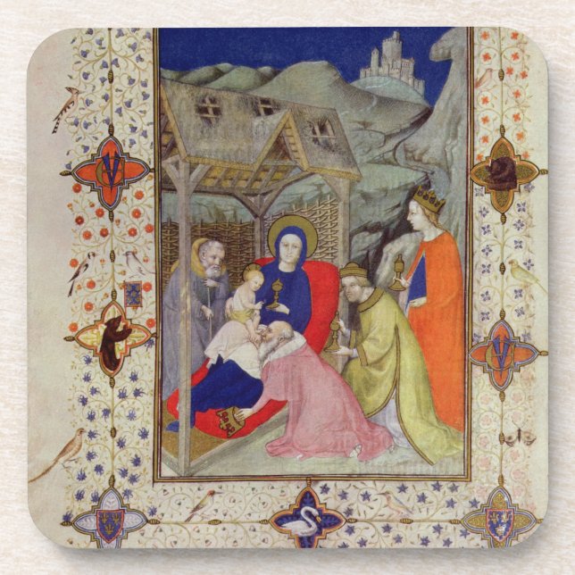 Porta-copo MS 11060-11061 horas de Notre Dame: Sexte, Adorati (Frente)