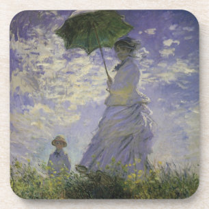 Porta-copo Mulher com Guarda-Sol de Claude Monet, Arte Antigo