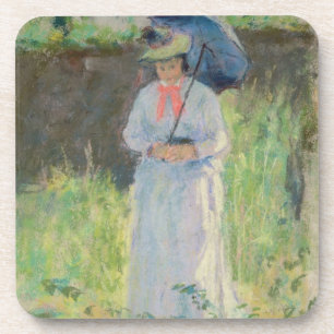 Porta-copo Mulher com um parasol (pastel no papel)