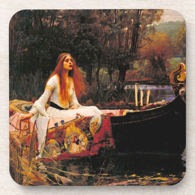 Porta-copo Mulher-d'água de Shalott (Frente)