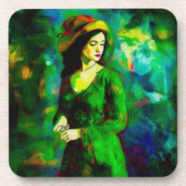 Porta-copo Mulher em Chapéu