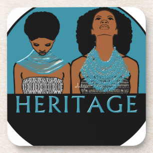 Porta-copo Mulheres africanas com colares tribais