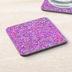 Porta-copo Multicolor Mosaic Modern Grit Glitter #2