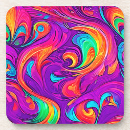 Porta-copo Mundo Colorido: Padrões Fluidos