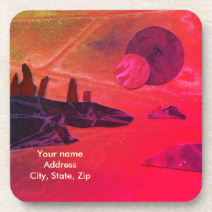 Porta-copo Mundo de alienígena de lava moldado do SciFi "Seas
