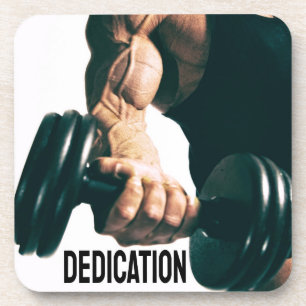 Porta-copo Músculos de Workout Motivacional de Dedicação