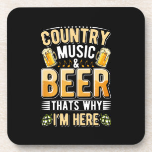 Porta-copo Música Country para Bebedores de Cerveja Aniversár