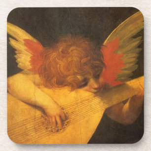 Porta-copo Musical Angel Tocando Luta por Rosso Fiorentino